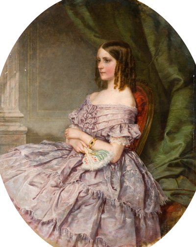 Lady in Lilac by Charles Wynne Nicholls